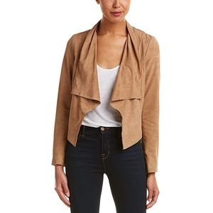 Cole Haan Lambskin Leather Draped Jacket - NWT